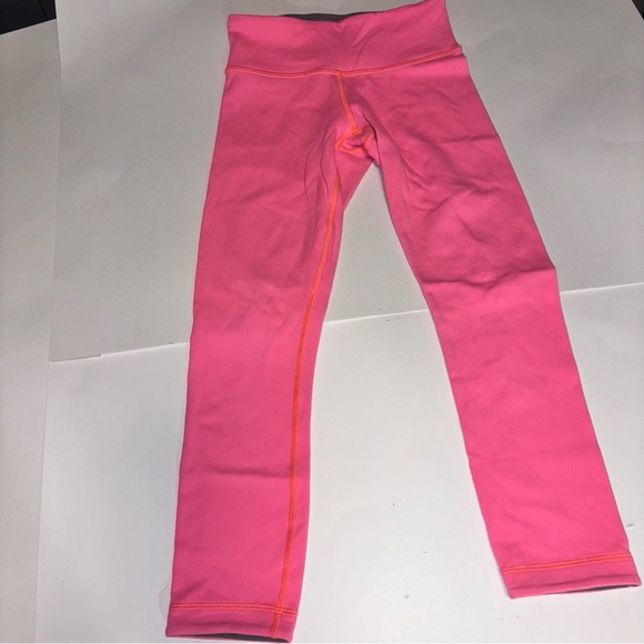 Lululemon Reversible Wunder Under Crop Leggings size 2 grapefruit/slate - Picture 1 of 5